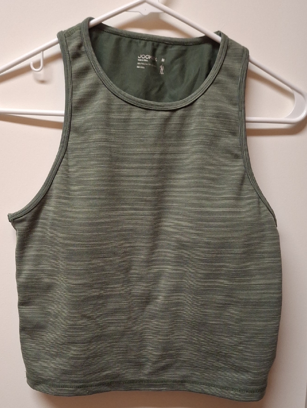 Jockey Olive Green Ribbed Tank Top - Women's
